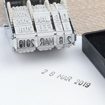 카페용 쿠폰날짜스탬프 유통기한도장 블랙 인주 일월년