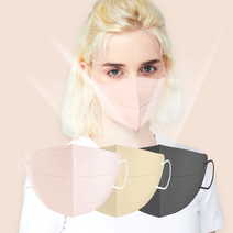 KF94 마스크 새부리형 컬러 베이지 패션 대형 50매, 대형(L), 베이지 25매+코랄핑크 25매