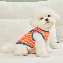 [쁘띠도그] 포켓나시티_여름 강아지옷/애견티, 색상:포켓나시티_오렌지|사이즈:S