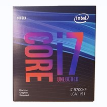 인텔 코어i7-9세대 9700KF (커피레이크-R), 상세페이지 참조