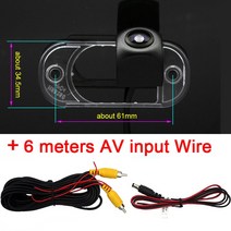 차량블랙박스 자동차블랙박스HD 720P 어안 후방 카메라 현대 산타페/산타페 클래식 MK1 SM 2000-2006 자동, 09 fish eye