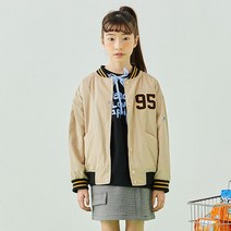 인디고키즈 광명점 베이지 야구 점퍼 IKJA22S01