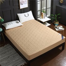 방수메트리스커버 침대방수커버 방수 침대 시트 두꺼운 더블 레이어 매트리스 패드 보호대 커버 부드러운 미끄럼 방지 아늑한 단색 16 크기 사용자 정의