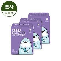 [본사직영]앙블랑 킵프렌즈 밴드 기저귀 5단계 공용 24매X3팩(FB-XL3)