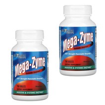 Enzymatic Therapy Mega Zyme 체내 효소 200 타블릿 2통