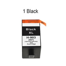 hp리필잉크 603xl 29xl HP Officejet Pro 6950 6960 6970 6975 프린터와 호환되는 903XL hp903xl 잉크 카트리지 ASW 5PK 903xl, [02] 1 Black
