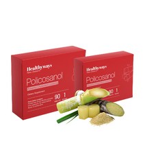 Healthyways 헬씨웨이즈 뉴질랜드 폴리코사놀 66.8mg 옥타코사놀 40mg 90정