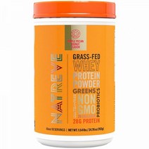 Natreve Grass Fed WheyProtein 메이플 피칸 도넛 1.54 Lbs. / 18 Servings