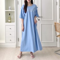 쉬이즈홈 22OPS06 빅사이즈 여름 뉴욕 롱원피스(3Color)