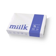 한국제지 밀크 복사용지 A4용지 75g 1팩 500매 복사지