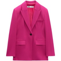 자라 자켓 ZARA 봄 캐주얼 정장 핑크 여성 02756707630