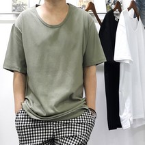 희상장 사계절 판매 오버 유넥 반팔 티셔츠