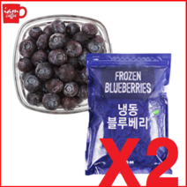 냉동 블루베리 미국산 1kg x 2봉 미국산 블루베리/블루베리 에이드/블루베리 주스/블루베리 라떼/냉동멜론/생과일주스/냉동자몽 D0K