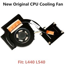 램쿨러 레노버 싱크패드 L440 L540 통합 그래픽용 오리지널 쿨링 팬 히트싱크 라디터 쿨러 FRU04X4310 04X4115 04X4117, a set of cooling fan