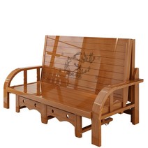 접이식 침대 프레임 원목 야외 평상 나무 겸용 소파, 접이식 평상-80x80x33cm