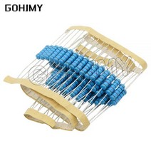 20pcs 2W 금속 필름 저항 1% 1R ~ 1M 2.2R 4.7R 10R 22R 47R 100R 220R 470R 1K 10K 100K 2.2 4.7 10 22 47 100 2, 0.27R