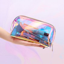 PVC 홀로 파우치 투명 화장품파우치 미니 파우치 메이크업 화장품 생일선물 메쉬 매쉬 지퍼백 가방
