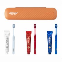 오스템 여행 휴대용 양치키트(뷰센 치약 40g 1개 + 뷰센 더블와이드 칫솔 1개), 뷰센 여행용 양치키트 (C/블루칫솔)