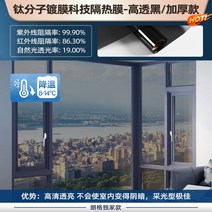 단방향 투시창 호보 유리 스티커 썬텐지 단열 베란다 썬팅반사필름, T04-산화 티타늄 기술 단열필름-더블 투과, C09-30x300cm