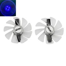 환기팬 배기팬 창문 배기휀 산업용환풍기 CF1015H12D 12V 쿨러 팬 교체 부품 95mm 사파이어 니트로 RX480 8G RX 470 4G GDDR5 RX570 D5 RX58, Blue 2Pcs