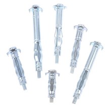 1+1 토우앙카 10pcs m4 m5 m6 건식 벽체 앵커 석고 보드 캐비티 플러그 dowel 천장 확장 나사 용 벽 앵커 석고 보드 구멍, 4x60