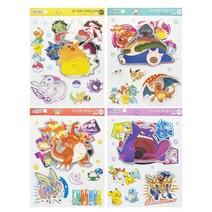 4000 포켓몬스터 3D입체 리무벌스티커 1개 랜덤