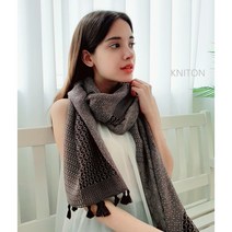 KNITON 니튼 에어소프트 실크터치 프리미엄 머플러/스카프/숄 12종 고급선물용패키지