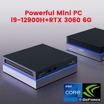 미니PC 일체형PC 고사양 사무용 가정용 산업용저렴한 미니 게임 PC i9 12900H i7 NVIDIA GTX1060 4G Thunde, 02 i5-12500H GTX1060 4G_04 EU, 04 16GB DDR4 1TB NVMe