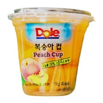 Dole 돌 후룻컵 복숭아컵 198g x 4개, 상세페이지 참조