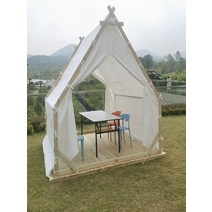 몽골텐트 글램핑 텐트 쉘터 맞춤제작 방수 캠핑 천막, 5 바닥없음3x2삼각형