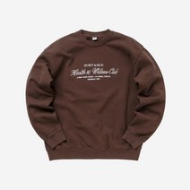 스포티 앤 리치 H&W 클럽 울 크루넥 초콜릿 Sporty & Rich Club Wool Crewneck Chocolate