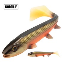 Spinpoler-Shad 파이크 루어 스윔베이트 14cm/18cm 스퀘어 테일 퍼치 메기 샹더 소프트 인공 미끼 빅게임 낚시 장비, 06 Color-F_01 14cm 25g