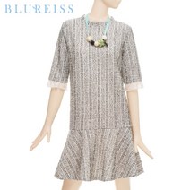 트위드배색페플럼원피스_BHS1OP4410