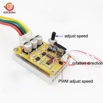 전기장비부품 5-36V 350W BLDC 3 상 Dc 브러시리스 홀 센서 없음 모터 컨트롤러 센서리스 드라이버 ZS-X11B, 01 ZS-X11B