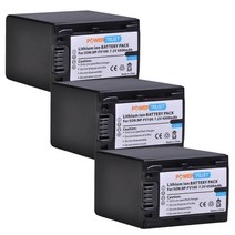 견고한 NP-FV100 소니 호환 NP FV30 DCR-SR15 SX15 HDR-CX900 CX760 PJ820E FDR AX30, 03 3 pcs NPFV100