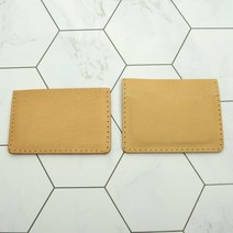 가죽공예 - 카드 케이스 만들기 DIY 키트(1단 2단 선택가능) *가죽 및 실 바늘 포함*, 2단_카드케이스