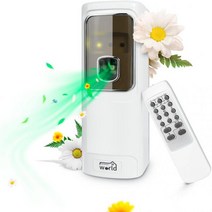 HOUSEHOLD WORLD 885948 HOMERSE 자동 방향제 디스펜서 LED 디스플레이 월 마운트프리스탠딩 배터리 전원 공급 불포함 가정 욕실 호텔 사무실 상업용 에어로졸, 1167-W