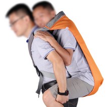 계단리프트 환자 리프트 슬링 캐리어 장애인용 차량 침대 의자 1 이동 벨트, 01 주황색