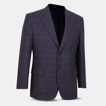 남성 고급 울 체크 중년 콤비자켓 JYK6 가을 겨울