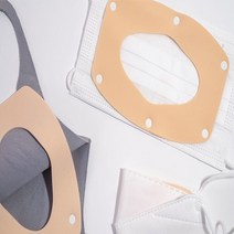 3개입 제로쓰리 화장품안묻는 마스크 이너 퍼프 가드 뾰루지 트러블 안나는 속받침 피부 보호 살색 자극 없는 폴리우레탄 쿠션 브라켓, 루비셀, 화이트