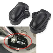 할리데이비슨 호환 2x 블랙 오토바이 바 실드 리어 액슬 커버 왼쪽 + 오른쪽 할리 나이트로드 스페셜 VRSCD, 한개옵션0