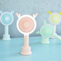 LED 스핀선풍기 미니선풍기 저소음 휴대용선풍기, LED 스핀선풍기/옐로