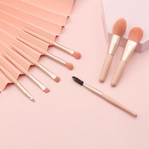 메이크업 브러시 세트 8종 휴대 파우치 미용 도구 미니 화장 뷰티 여행, C_그린