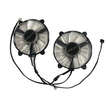 컴퓨터 pc 데스크탑 그래픽카드 게임 비디오 2 개대 fy09015m12lpa gpu 쿨러 그래픽 카드 팬 galax kfa2 rtx2060 super rtx 2070 흰색, 협력사