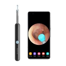 1080P WiFi 전기 시각적 귀 스푼 스마트 무선 빛나는 귀 왁스 제거 귀 이경 카메라 전화, 블랙, 협력사