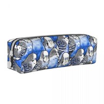 학교 연필 케이스 Queens Meme-프린트 스퀘어 알리사 에드워즈 콜라주 패션 가죽 상자 십대 지퍼 펜 가방, [18] 18, [18] 18