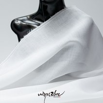 국산 얇은 린넨천 JH36S 모시마 MTS9302 네츄럴 오가닉 퓨어린넨 홈패션 원피스 치마 바지 셔츠 브라우스 남방 이불 침구 무더운 여름용 시원한 린넨원단 백색(White)