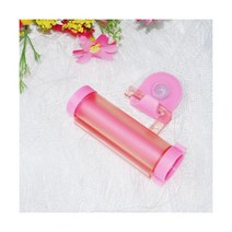 크리 에이 티브 롤링 압착기 치약 디스펜서 튜브 파트너 빨판 걸이식 홀더 분배기 1 개, Pink
