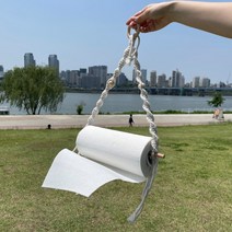 캠핑휴지걸이 마크라메 휴지걸이 1단 2단 키친타올걸이 초보 감성 캠핑 준비물