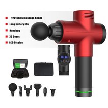 마사지 총high frequency massage gun lcd display 근육 휴식 전기 마사지 휴대용 가방 치료 gun for fitness 0, 협력사, 1028 네트워크, EU 플러그